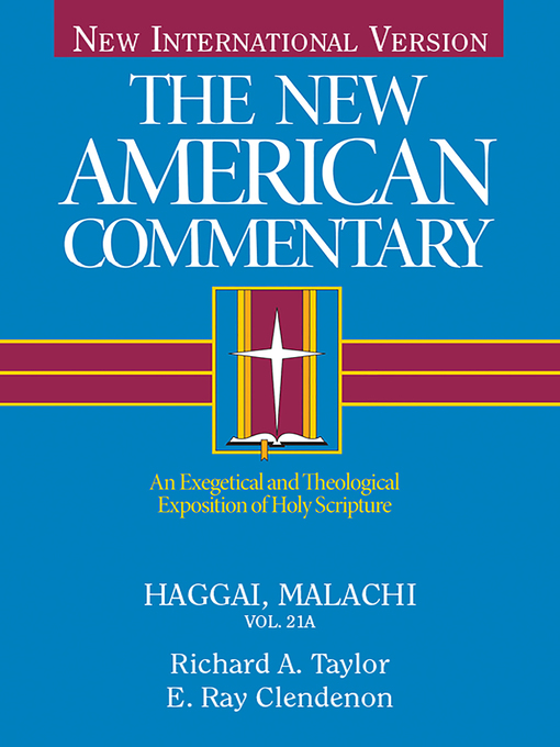 Title details for Haggai, Malachi by Richard  A. Taylor - Available